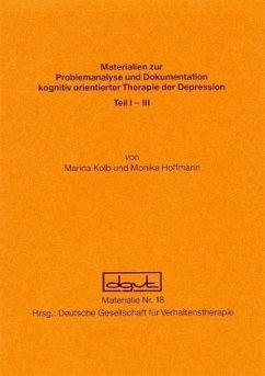 Problemanalyse und Dokumentation kognitiv orientierter Therapie der Depression - Kolb, Marianne;Hoffmann, Monika