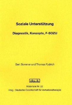 Soziale Unterstützung - Sommer, Gert; Fydrich, Thomas