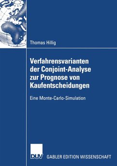 Verfahrensvarianten der Conjoint-Analyse zur Prognose von Kaufentscheidungen - Hillig, Thomas