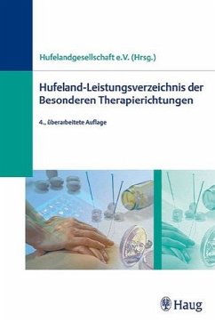 Cover Hufeland-Leistungsverzeichnis der Besonderen Therapierichtungen