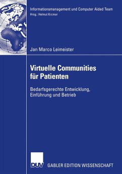 Virtuelle Communities für Patienten - Leimeister, Jan M.