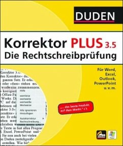 Duden Korrektor PLUS 3.5, Vollversion, 1 CD-ROM Duden Korrektor PLUS 3.5, Vollversion, 1 CD-ROM
