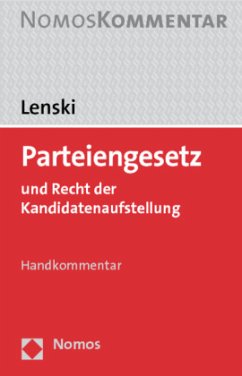 Parteiengesetz (PartG), Kommentar - Lenski, Sophie-Charlotte