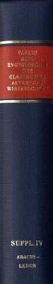 Cover Realencyclopädie der classischen Altertumswissenschaft; . / Paulys Realencyclopädie der classischen Altertumswissenschaft Supplemente, 4