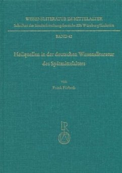 Cover Heilquellen in der deutschen Wissensliteratur de Spätmittelalters