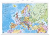 Stiefel Wandkarte Miniformat Staaten Europas, mit Metallstäben