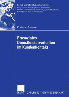 Prosoziales Dienstleisterverhalten im Kundenkontakt - Coenen, Christian