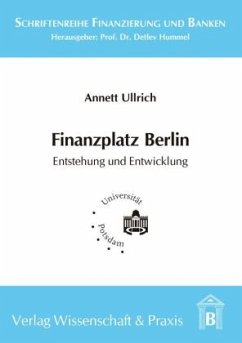 Cover Finanzplatz Berlin. Entstehung und Entwicklung.