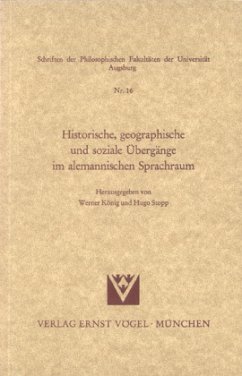 Cover Historische, geographische und soziale Übergänge im alemannischen Sprachraum