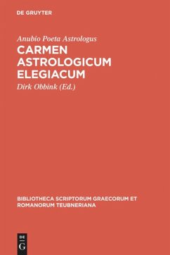 Carmen astrologicum elegiacum - Anubio Poeta Astrologus