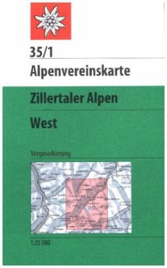 Alpenvereinskarte Zillertaler Alpen, West