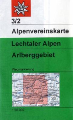 Alpenvereinskarte Lechtaler Alpen, Arlberggebiet