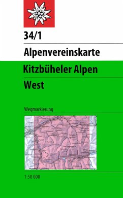 Alpenvereinskarte Kitzbüheler Alpen West