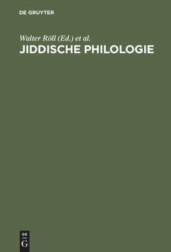 Jiddische Philologie von Walter Röll / Simon Neuberg (Hgg.) portofrei bei  bücher.de bestellen