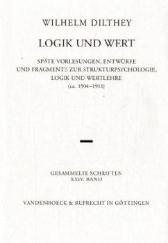 Cover Logik und Wert / Gesammelte Schriften Bd.24