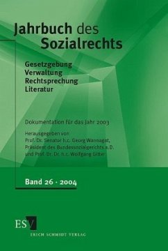 Jahrbuch des Sozialrechts, Band 26 / Jahrbuch des Sozialrechts Band 26 - Wannagat, Georg / Gitter, Wolfgang (Hgg.)
