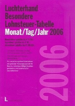Besondere Lohnsteuer-Tabelle Mona / Tag / Jahr 2006