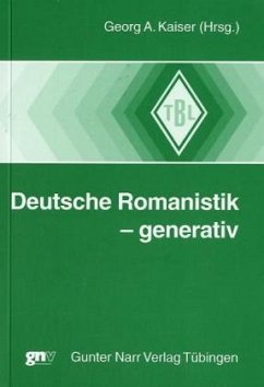 Deutsche Romanistik - generativ - Kaiser, Georg