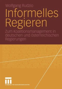 Informelles Regieren - Rudzio, Wolfgang
