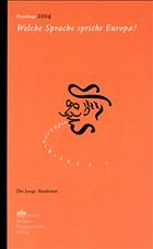 Preisfrage 2004, Welche Sprache spricht Europa? m.CD-ROM Cover Preisfrage 2004, Welche Sprache spricht Europa? m.CD-ROM