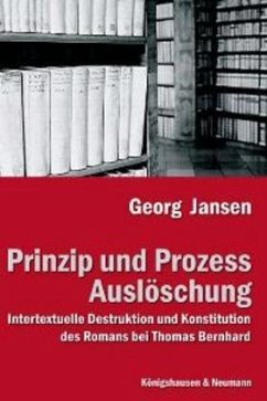 Prinzip und Prozeß Auslöschung - Jansen, Georg