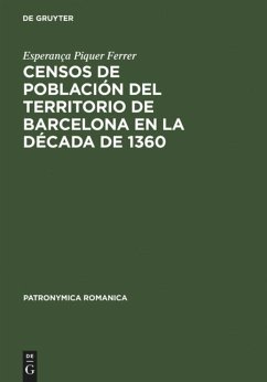 Cover Censos de población del territorio de Barcelona en la década de 1360
