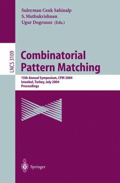 Combinatorial Pattern Matching - Sahinalp, Suleyman C. / Muthukrishnan, S. / Dogrusoz, Ugur (eds.)