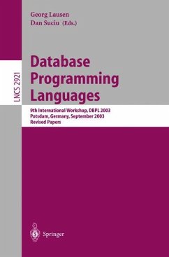 Database Programming Languages - Lausen, Georg / Suciu, Dan (Bearb.)