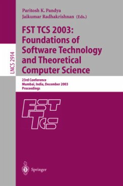 FST TCS 2003: Foundations of Software Technology and Theoretical Computer Science - Pandya, Paritosh K / Radhakrishnan, Jaikumar (Bearb.)