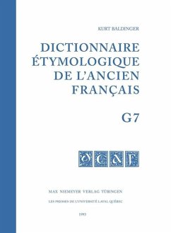 Dictionnaire étymologique de l'ancien français (DEAF). Buchstabe G. Fasc 7