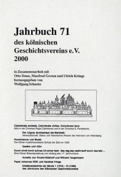 Jahrbuch des Kölnischen Geschichtsvereins (JbKGV) - Dann, Otto / Groten, Manfred / Krings, Ulrich / Schmitz, Wolfgang (Hgg.)