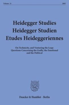 Heidegger Studies / Heidegger Studien / Etudes Heideggeriennes. - Emad, Parvis / Herrmann, Friedrich-Wilhelm von / Maly, Kenneth / David, Pascal / Coriando, Paola-Ludovika (eds.)