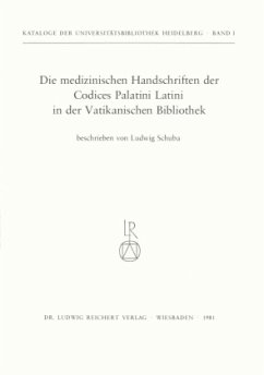 Cover Die medizinischen Handschriften der Codices Palatini Latini in der Vatikanischen Bibliothek