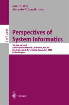 Perspectives of Systems Informatics - Broy, Manfred / Zamulin, Alexandre V. (Bearb.)