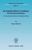 Rechtsphilosophische Grundlagen des Ressourcenschutzes.