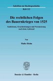 Die rechtlichen Folgen des Bauernkrieges von 1525