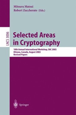 Selected Areas in Cryptography - Matsui, Mitsuru / Zuccherato, Robert (Eds. )