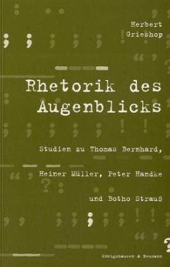 Cover Rhetorik des Augenblicks