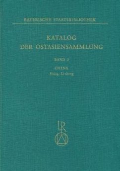 Cover China, Hsing-Li sheng / Katalog der Ostasiensammlung Bd.3