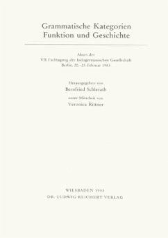 Grammatische Kategorien - Funktion und Geschichte