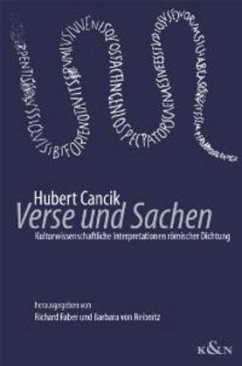 Verse und Sachen - Cancik, Hubert