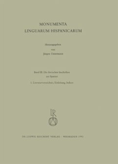 Die iberischen Inschriften aus Spanien, 2 Bde. / Monumenta Linguarum Hispanicarum Bd.3/1-2