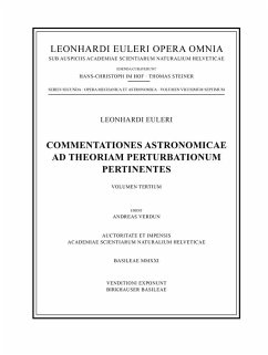 Commentationes astronomicae ad theoriam perturbationum pertinentes 3rd part - Euler, Leonhard