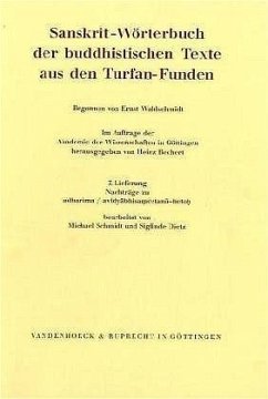 Cover Nachträge zu adharima / avidyabhisamcetana-hetoh / Sanskrit-Wörterbuch der buddhistischen Texte aus den Turfan-Funden 7