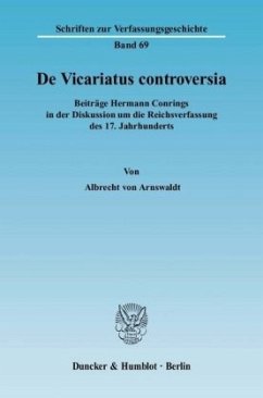 De Vicariatus controversia. - Arnswaldt, Albrecht von