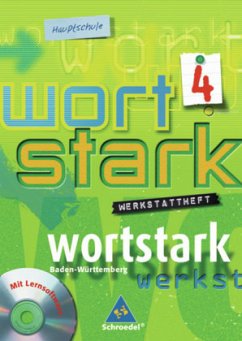 Cover 8. Klasse, Werkstattheft m. CD-ROM / Wortstark, Ausgabe Hauptschule Baden-Württemberg 4