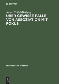 Über gewisse Fälle von Assoziation mit Fokus - Geilfuß-Wolfgang, Jochen