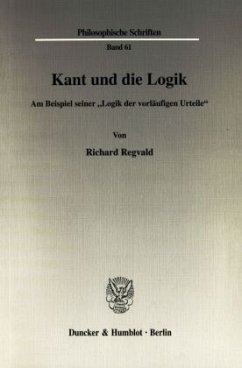 Cover Kant und die Logik.