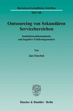 Outsourcing von Sekundären Servicebereichen. - Osterloh, Jan