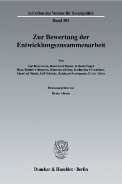 Zur Bewertung der Entwicklungszusammenarbeit. - Ahrens, Heinz (Hrsg.)